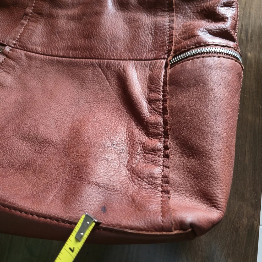 American Leather Brown Hobo Bag